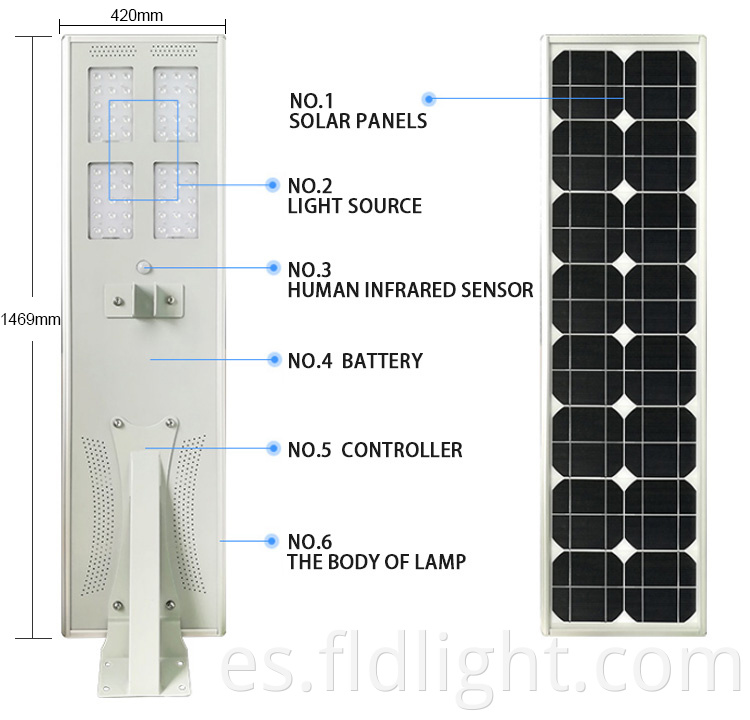 integrated solar led street light